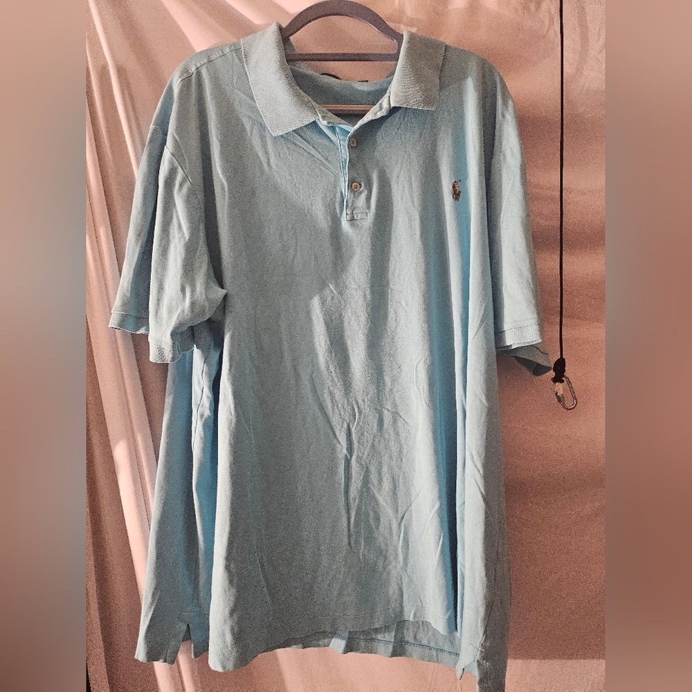 Polo Ralph Lauren 3XL Mens Cotton Short Sleeve Flesh Pony Golf Polo